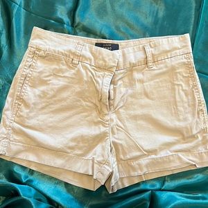 J. crew khaki chino shorts